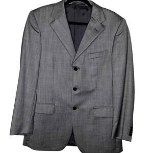 Z Zegna Men's Suit Jacket, Black/White - 50